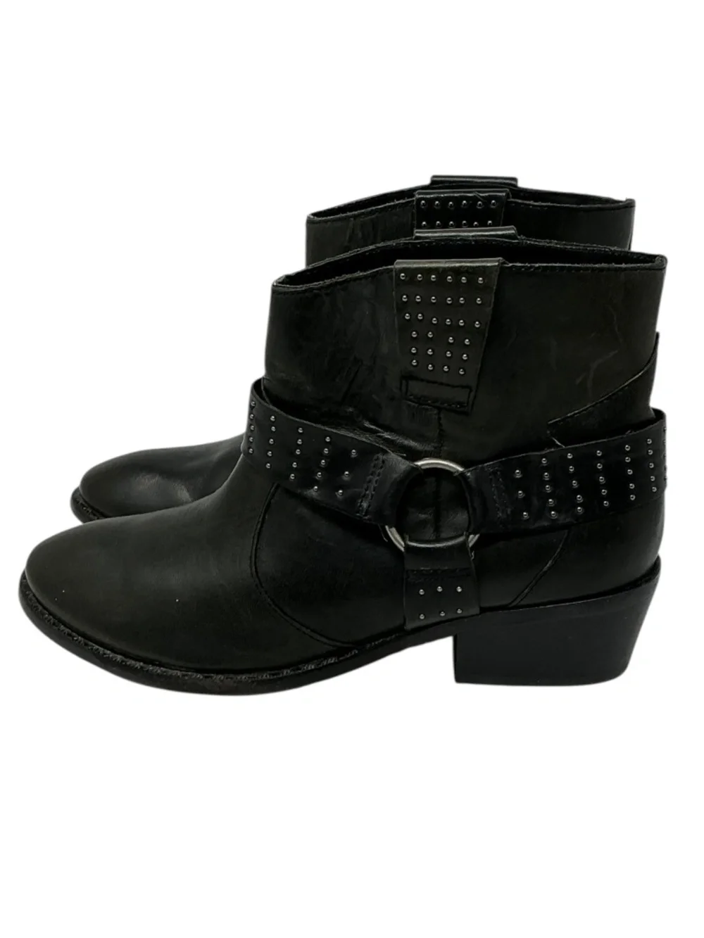 Kork-Ease Katie Studded Leather Ankle Boots